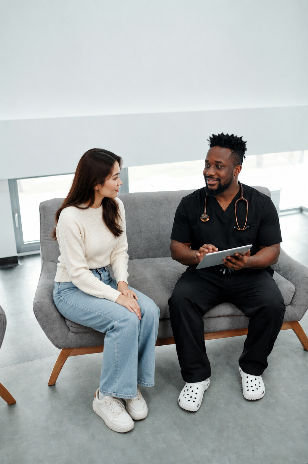 KlutchMD physician reviewing a care plan with a patient
